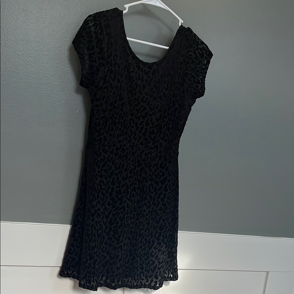 Aeropostale Black Leopard Mini Dress